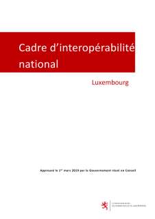 Cadre d'interopérabilité du Luxembourg